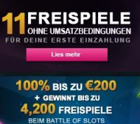 11 Free Spins bei Videoslots sichern