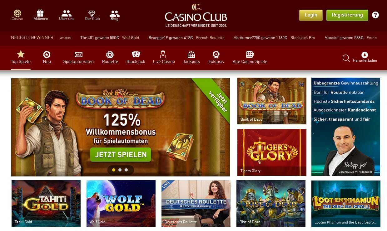 Casino Club Startseite