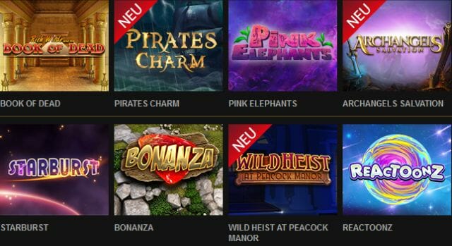 Videoslots Casino Spiele